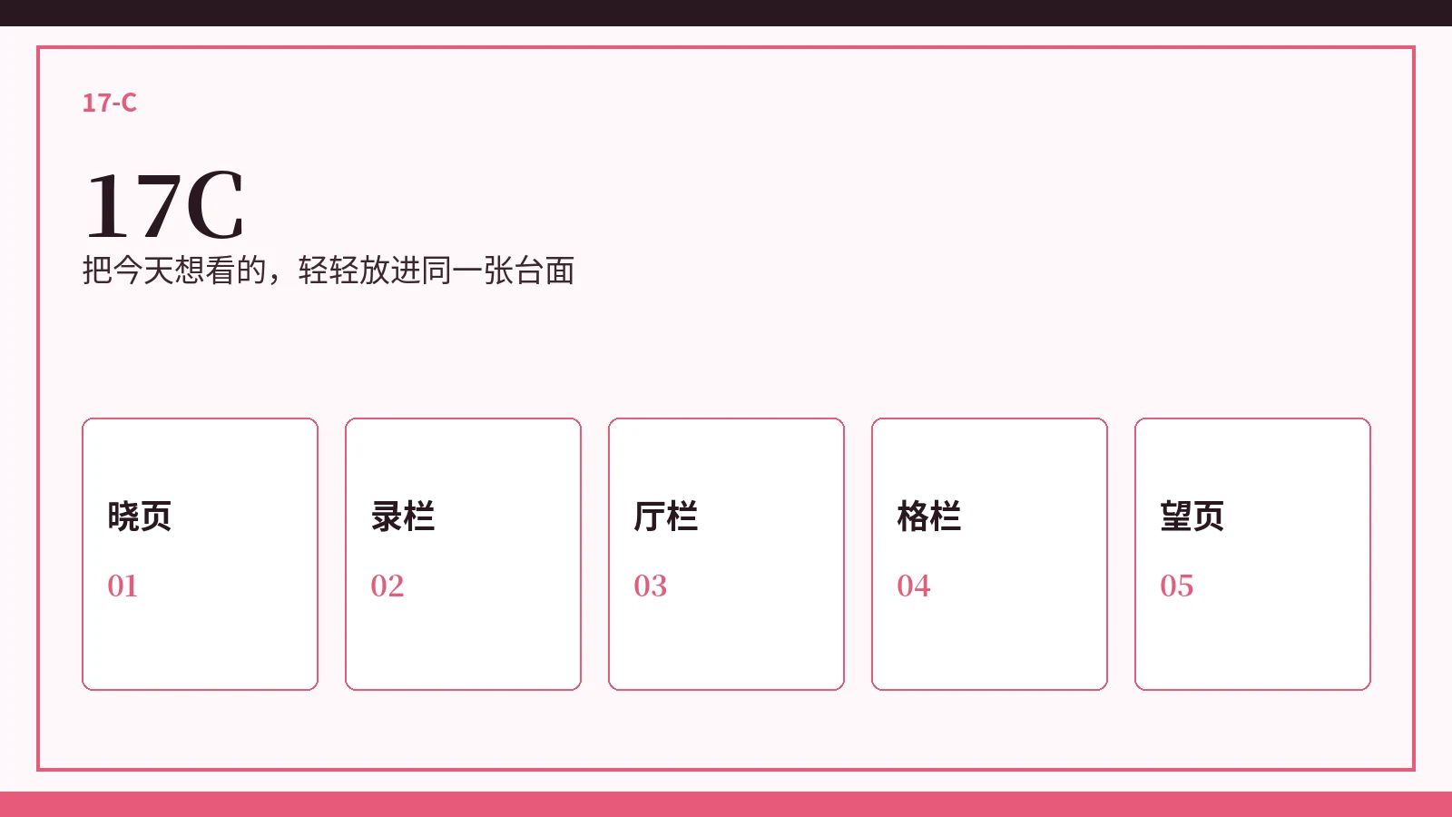 17C 首页视觉